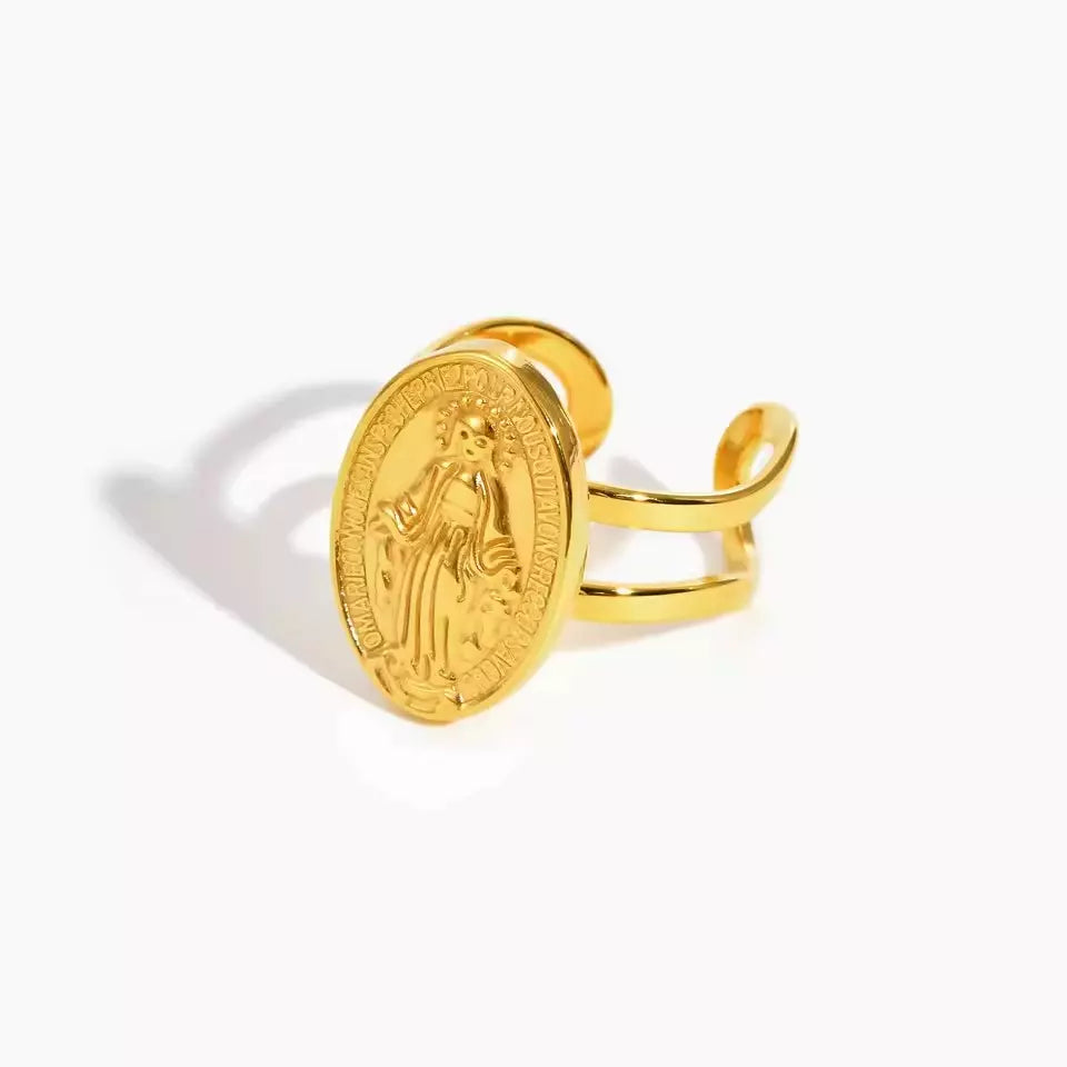 Our Lady of Grace Adjustable Ring — Holy Altar