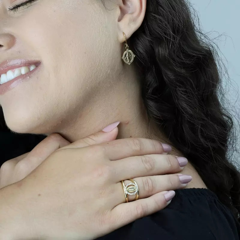 Women's Our Lady of Guadalupe Zirconia Ring — Holy Altar