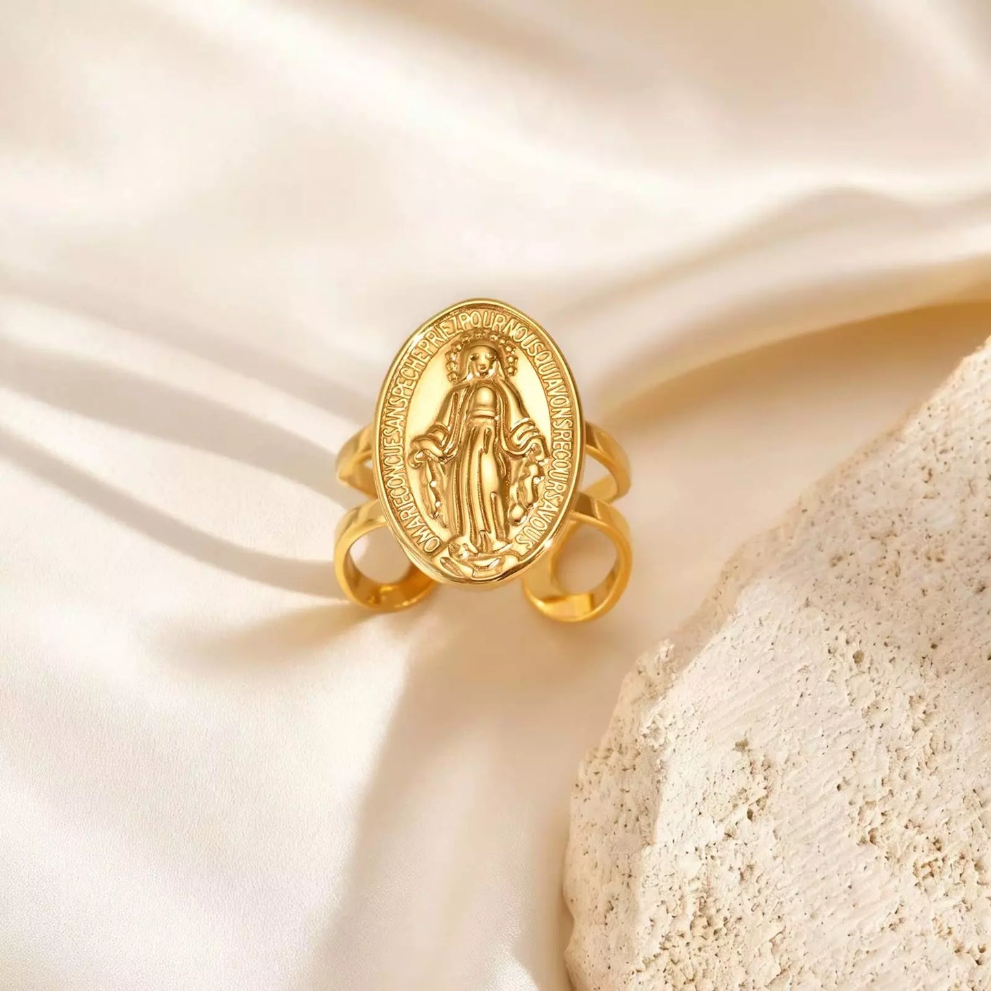 Our Lady of Grace Adjustable Ring — Holy Altar