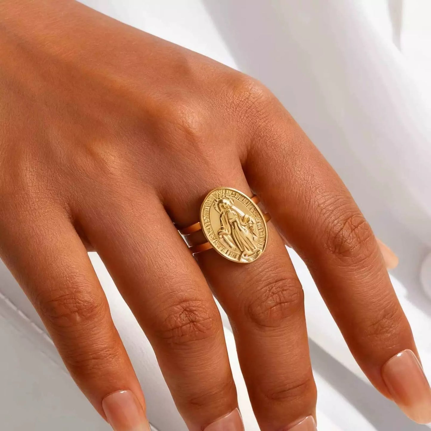 Our Lady of Grace Adjustable Ring — Holy Altar