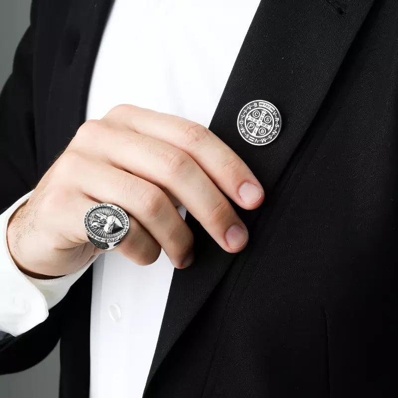 Sacred Heart of Jesus Stainless Steel Ring — Holy Altar