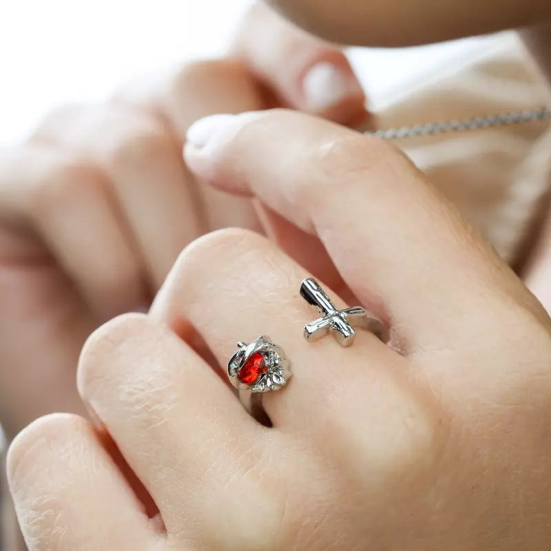 Sacred Heart of Jesus Zirconia Ring — Holy Altar