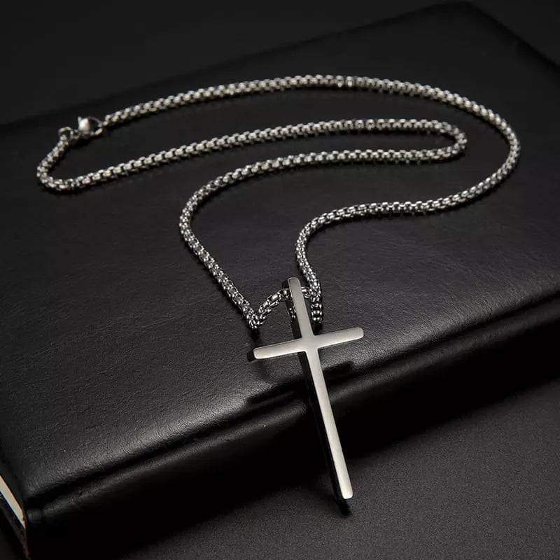 Men's Crucifix Cross Pendant Necklace Holy Altar