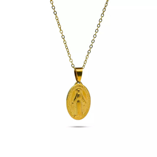 Miraculous Medal Our Lady Pendant Necklace Holy Altar